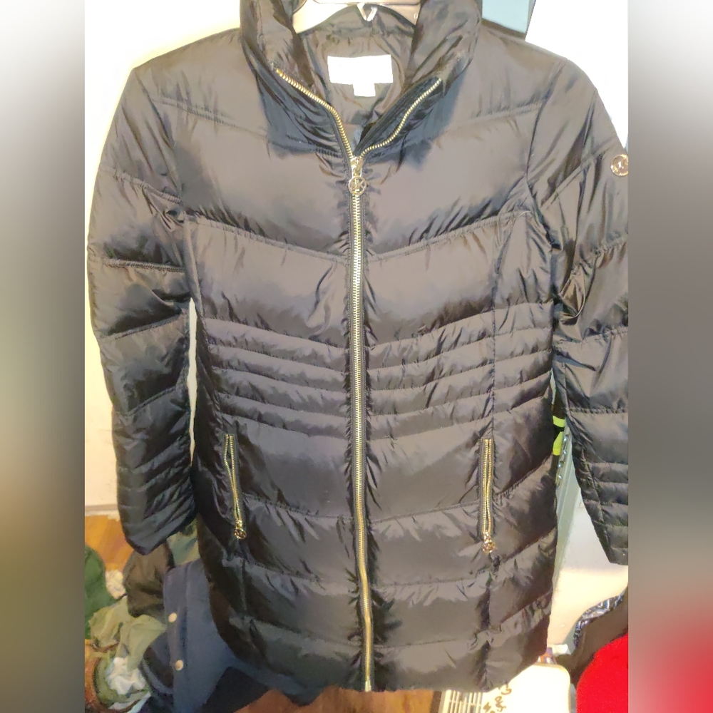 Michael Kors BLACKOUT quilted long puffer